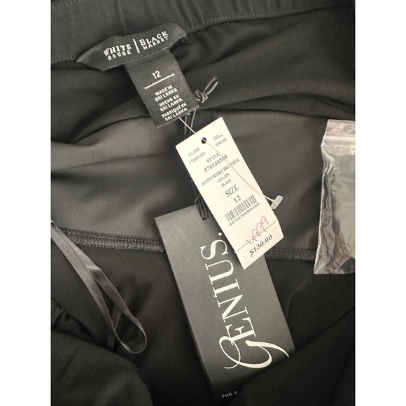 NWT White House Black Market Genius 4 in 1 Convertible Black Dress Sz: 12 (B41 - Picture 6 of 6